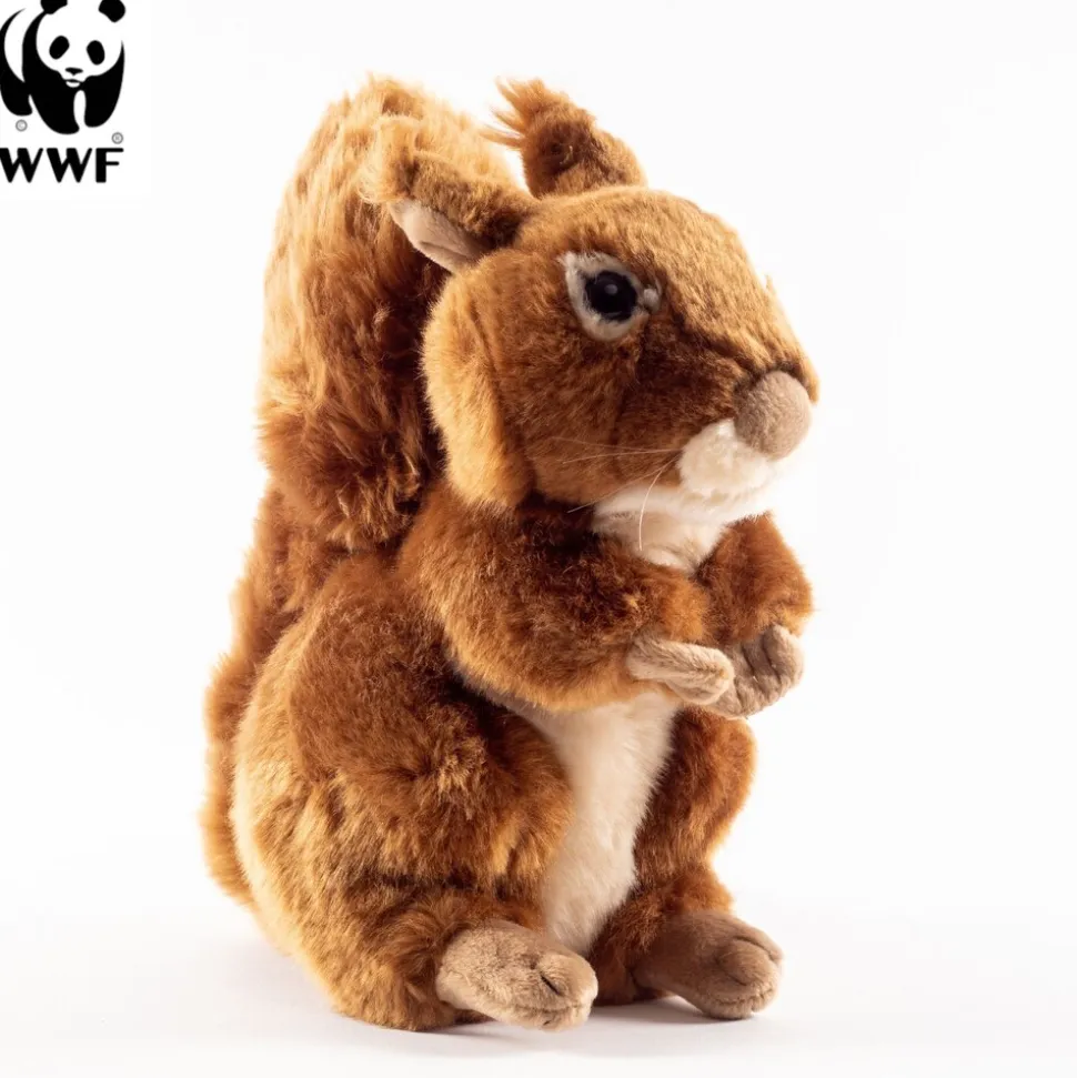 Plüschtier Eichhörnchen (15cm, sitzend) lebensecht Kuscheltier Stofftier