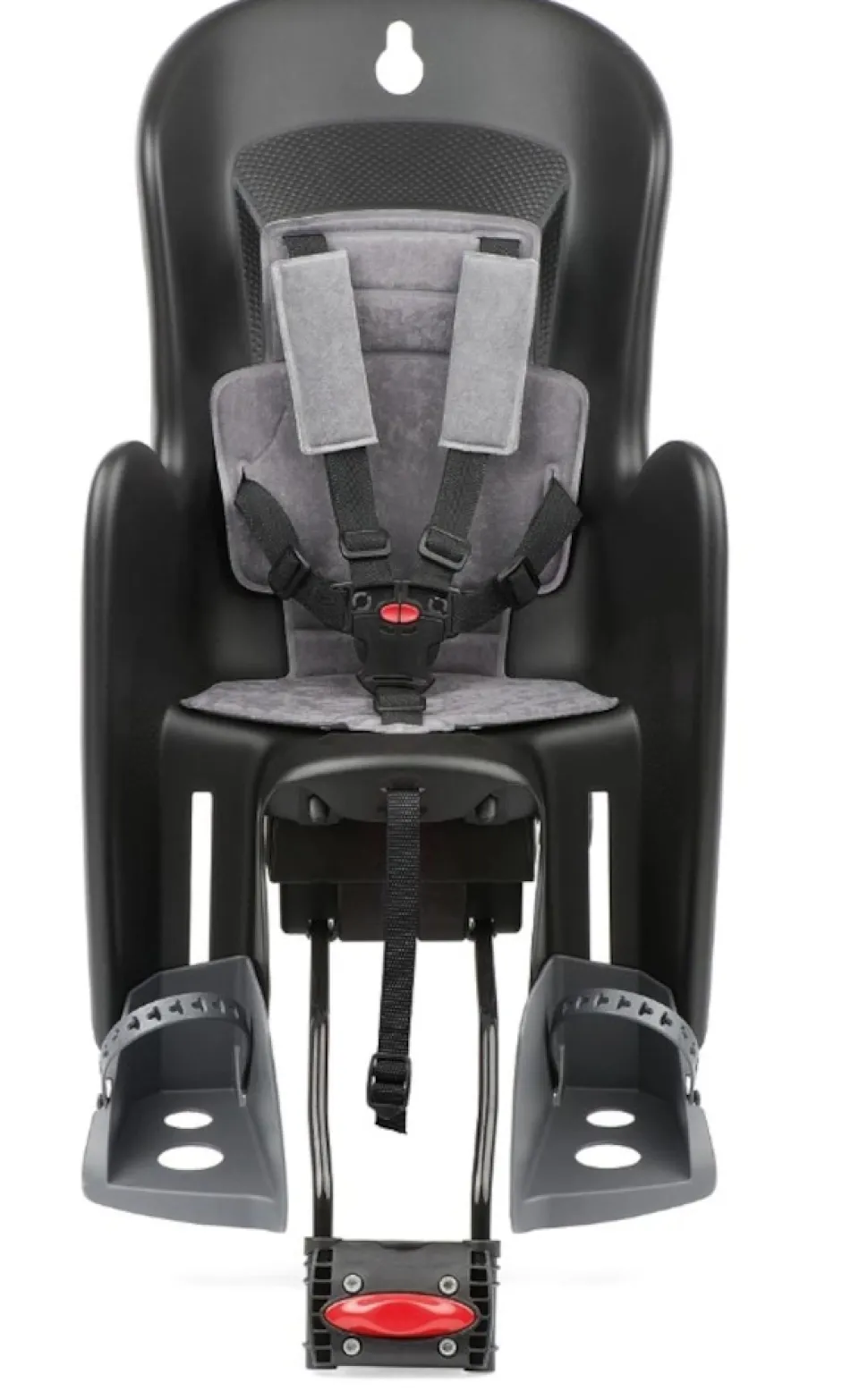 POLISPORT Fahrrad-Kindersitz BILBY RS, Sattelrohrmontage, 9-22 kg Körpergewicht, mit Quick-Release Halterung, 5-Punkt-Sicherheitsgurt, verstellbare Fußstützen