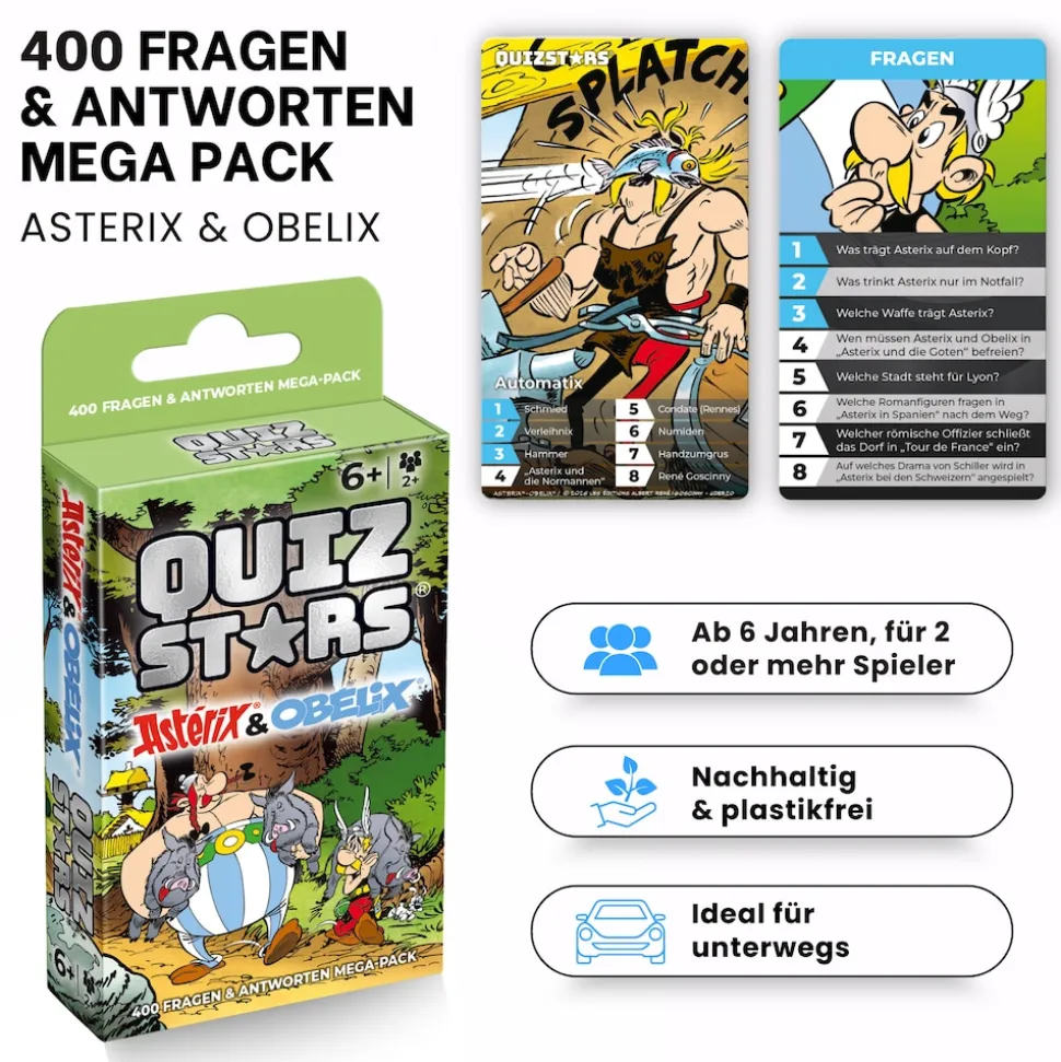 Quizstars Asterix & Obelix 400 Fragen Antworten Spiel ab 6 Jahren