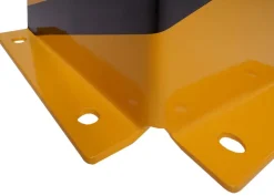 Rammschutz MCW-J50, Anfahrschutz Eckschutz, mit Bolzenanker Metall U-Form 40x30x25cm gelb-schwarz