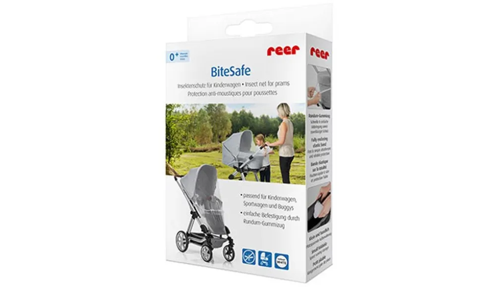 reer BiteSafe Insektenschutz für Kinderwagen, weiß