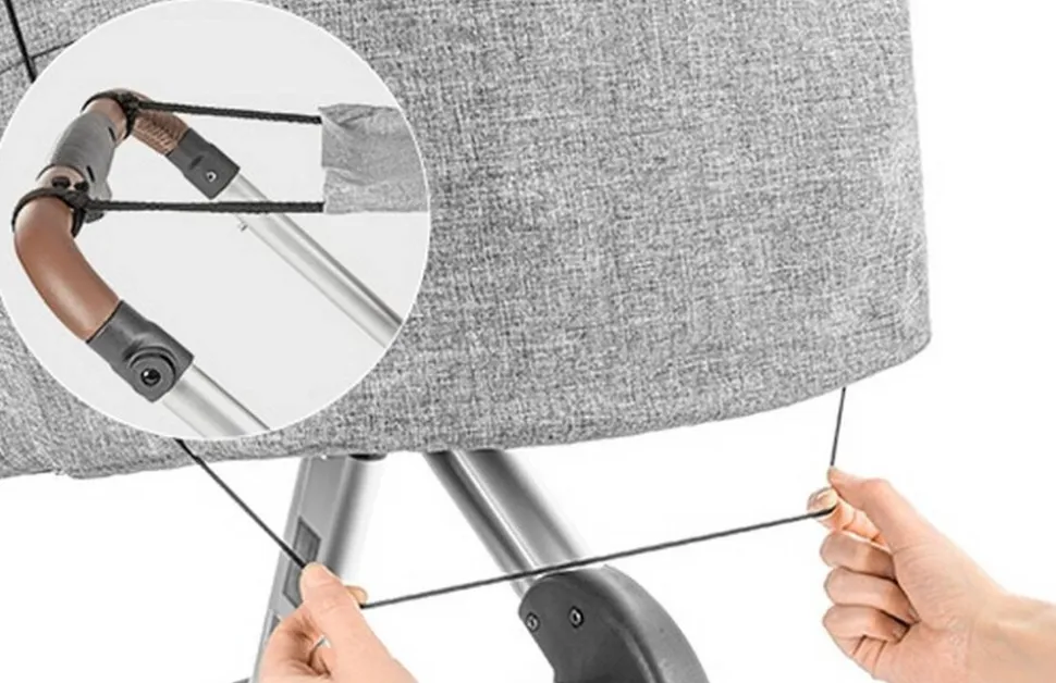 reer ShineSafe+ Sonnensegel, grau-melange
