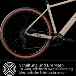 Remington G100 E Bike Gravelbike 28 Zoll Pedelec 360 Wh Elektrofahrrad 10 Gang Fahrrad Crossbike Bikepacking