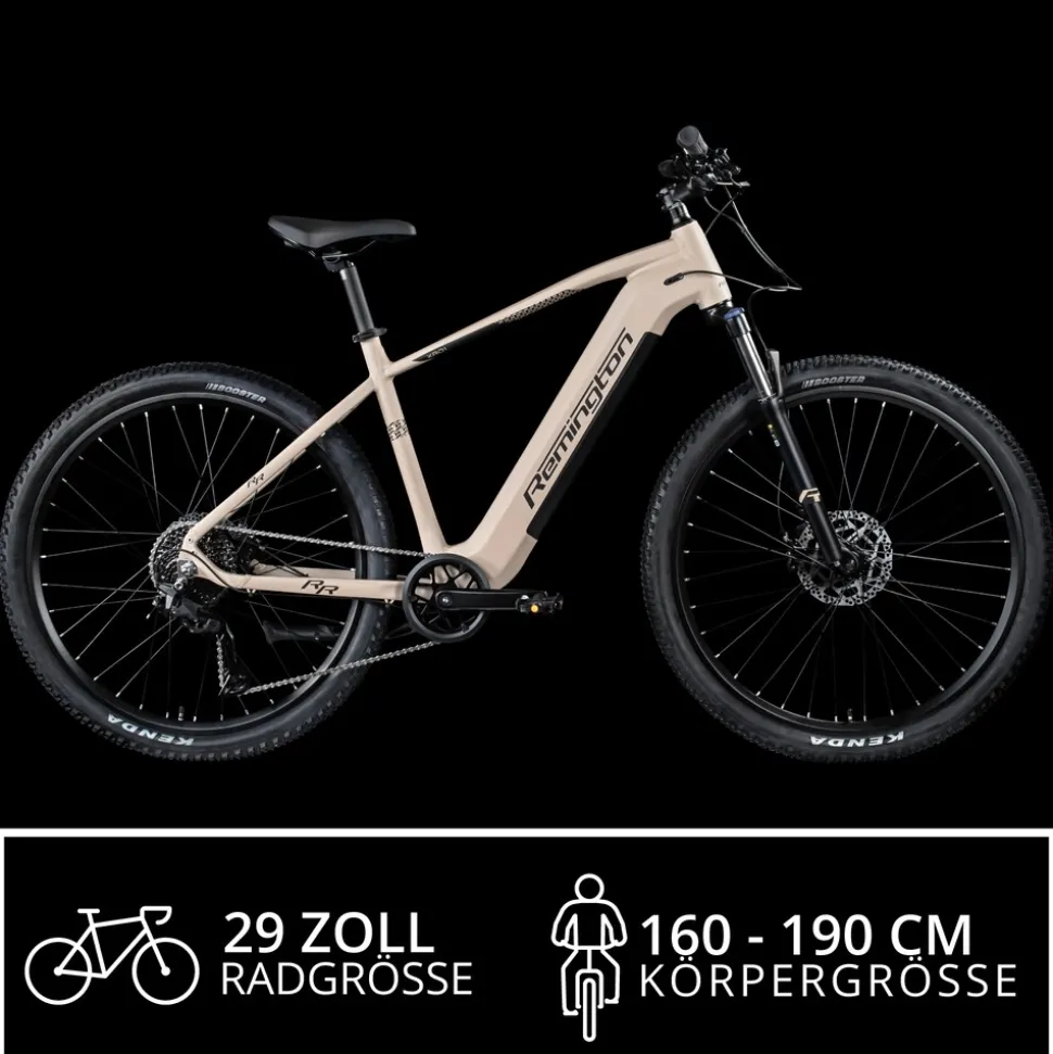 Remington XR01 E Bike Mountainbike 29 Zoll Pedelec 10 Gänge 550 Wh Akku Fahrrad Hardtail MTB