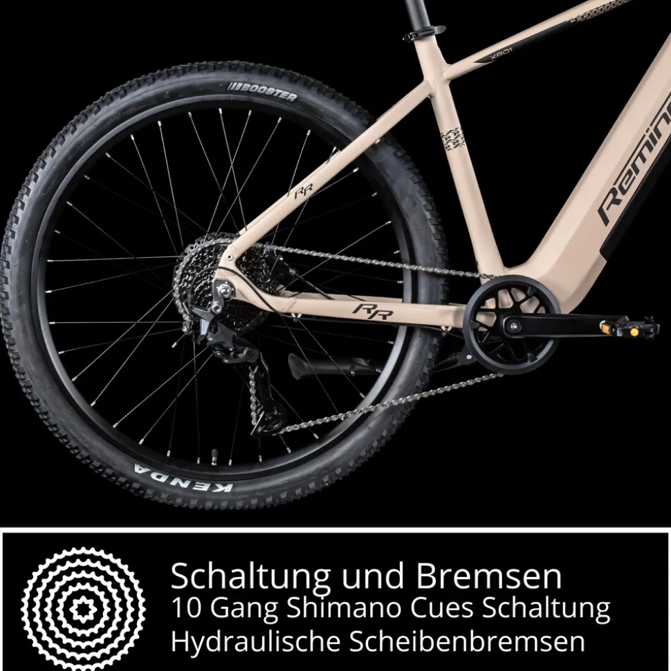 Remington XR01 E Bike Mountainbike 29 Zoll Pedelec 10 Gänge 550 Wh Akku Fahrrad Hardtail MTB