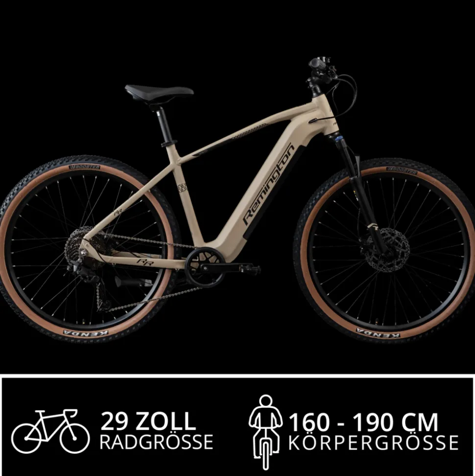 Remington XR01 E Bike Mountainbike 29 Zoll Pedelec 10 Gänge 550 Wh Akku Fahrrad Hardtail MTB