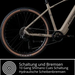 Remington XR01 E Bike Mountainbike 29 Zoll Pedelec 10 Gänge 550 Wh Akku Fahrrad Hardtail MTB