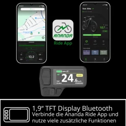 Remington XR01 E Bike Mountainbike 29 Zoll Pedelec 10 Gänge 550 Wh Akku Fahrrad Hardtail MTB