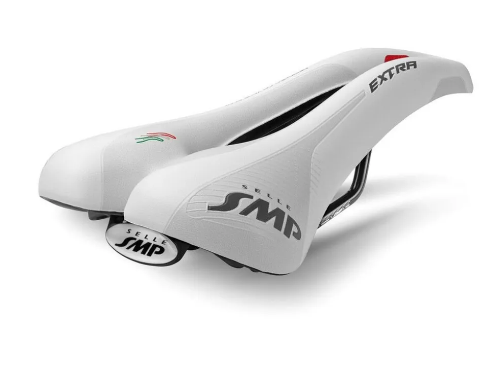 Rennrad-Fahrradsattel Extra, weiß