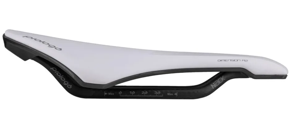 Rennrad-Sattel Dimension R2 Nack, weiß