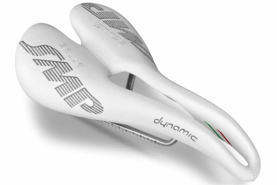 Rennrad-Sattel Dynamic, weiß