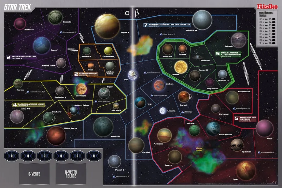 Risiko Star Trek Strategie Spiel Gesellschaftsspiel Brettspiel - streng limitiert - deutsch