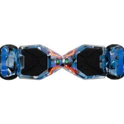 ROBWAY X2 Offroad-Hoverboard fürs Gelände, Erwachsene und Kinder, 8,5 Zoll, App, Bluetooth, 700 Watt (Navy Camo 2.0, Offroad)