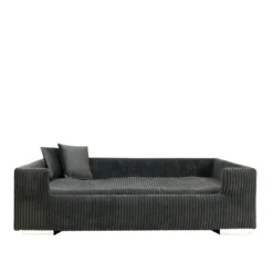 Rohrschneider Hundesofa gepolstert Cord breit beige