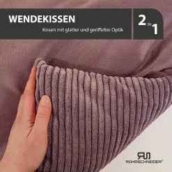 Rohrschneider Tierbett Cordstoff breit Gr. 1 taupe + faltbarer Reisenapf