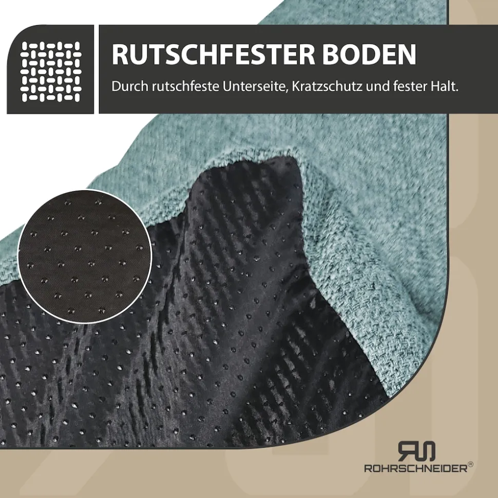 Rohrschneider Tierkissen Gr. 2 Polsterstoff Türkis + faltbarer Reisenapf