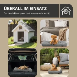 Rohrschneider Tierkissen Gr. 2 Polsterstoff Türkis + faltbarer Reisenapf
