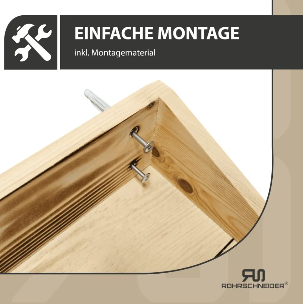 Rohrschneider Wandmulde geflammt + Kissen mit Füllung Samt fresh senf