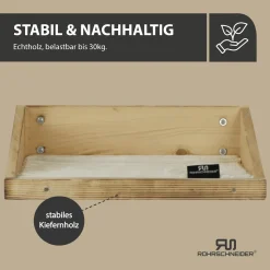 Rohrschneider Wandmulde geflammt+ Stoffeinlage Cord Deluxe in verschiedenen Farben