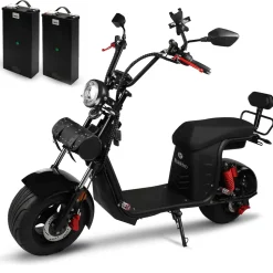 Rolektro Elektroroller E-Chopper 45 km/h mit zwei Akkus