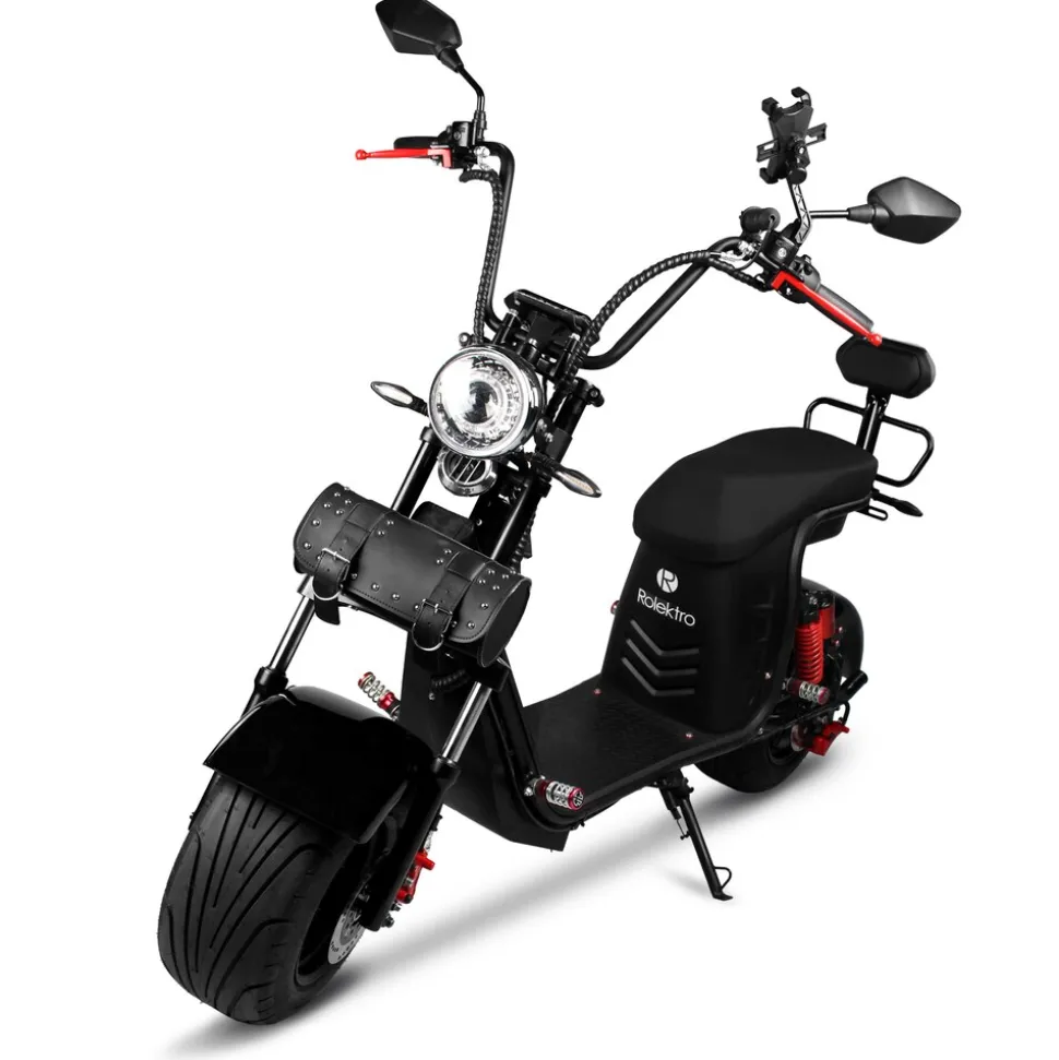 Rolektro Elektroroller E-Chopper 45 km/h mit zwei Akkus