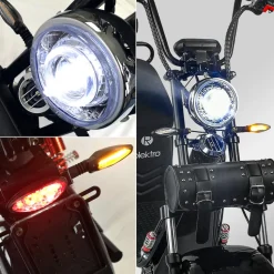 Rolektro Elektroroller E-Chopper 45 km/h mit zwei Akkus