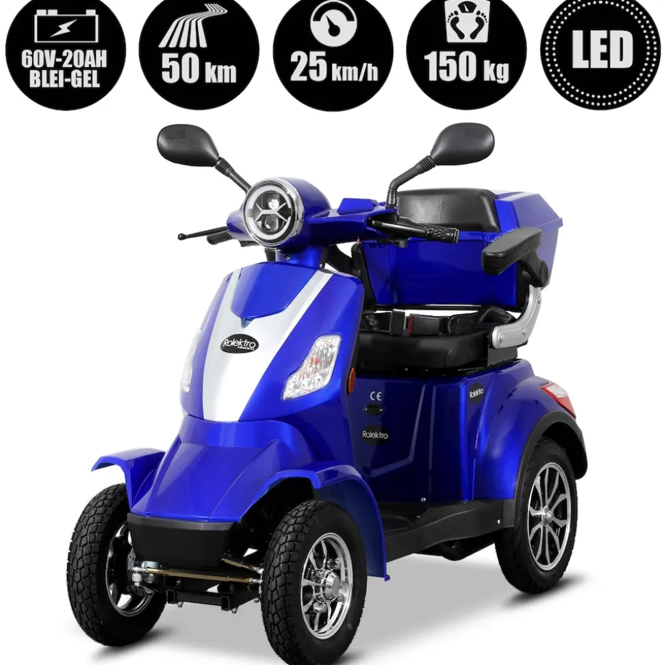 Rolektro E-Quad 25, Blau, 1000 Watt
