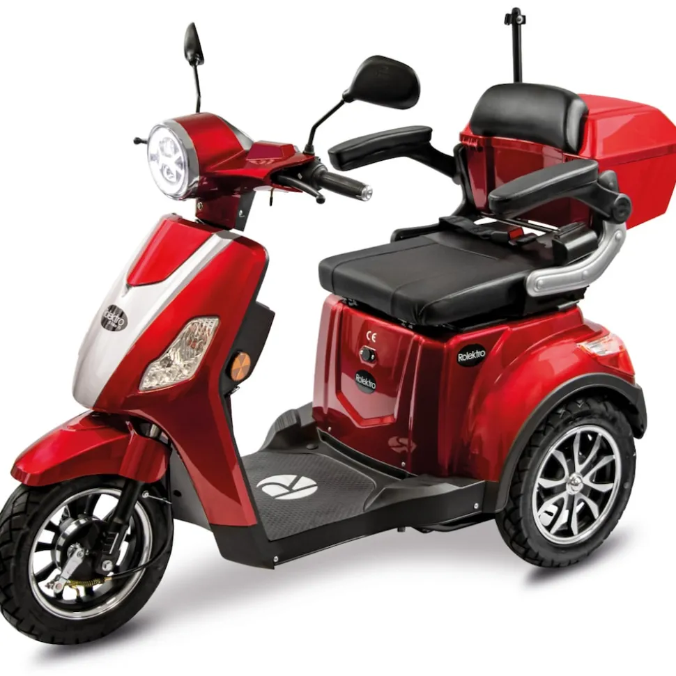 Rolektro, E-Trike 15 V.3 Lithium, Rot, 60-30AH Akku, 1000 Watt