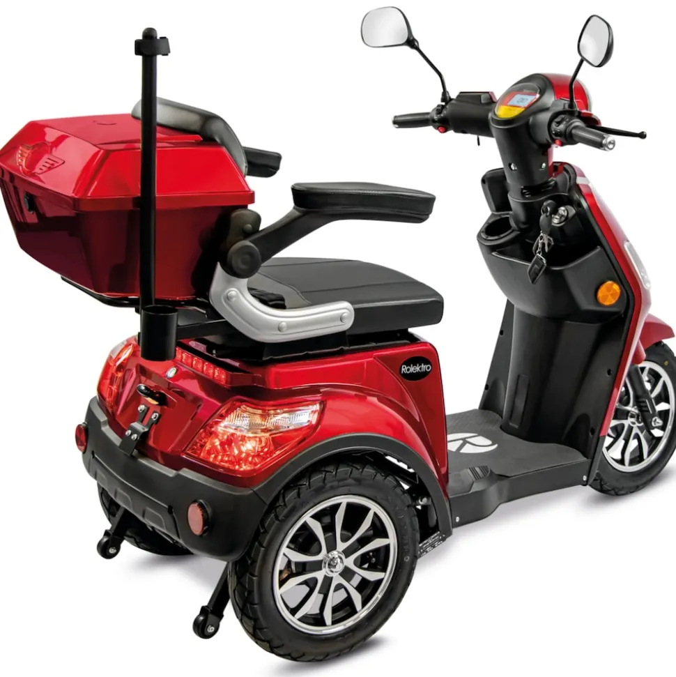 Rolektro, E-Trike 15 V.3 Lithium, Rot, 60-30AH Akku, 1000 Watt
