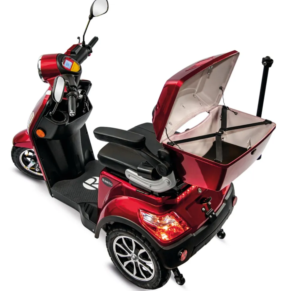 Rolektro, E-Trike 15 V.3 Lithium, Rot, 60-30AH Akku, 1000 Watt