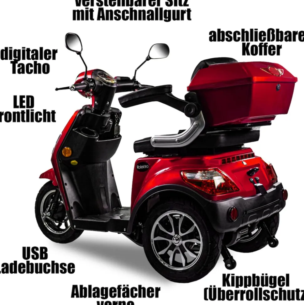 Rolektro E-Trike 25, V.3, Rot