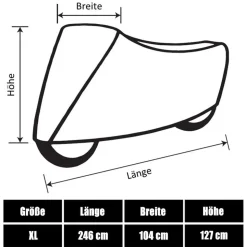 Rolektro, Motorrad/Roller Abdeckplane L