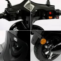 Rolektro, Retro 45 E-Roller, Lithium, V.2021, Schwarz, 60V-27,5Ah Akku, 2000 Watt