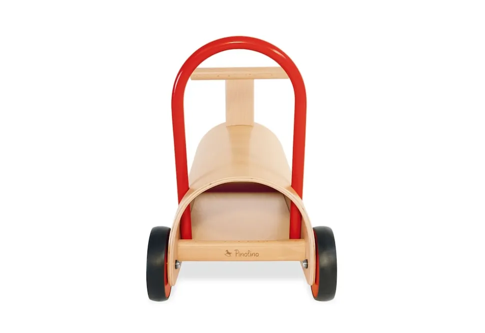 Rutschauto 'Enzo', natur/rot