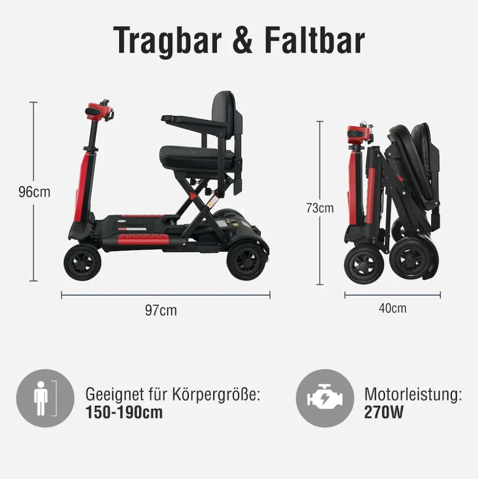 SachsenRAD BestAGE Seniorenmobil Kompakt mit Ein-Knopf-Falttechnik