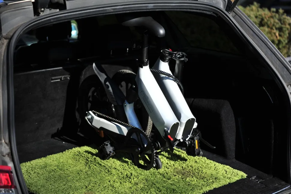 SachsenRAD E-Faltrad F12 Klapprad Ebike Elektrofahrrad Titansilber 16 Zoll