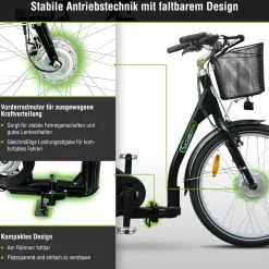 SachsenRAD E-Lastenrad T3A Trio II faltbar mit Alarmanlage