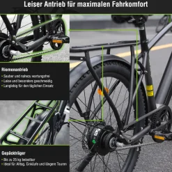 SachsenRAD E-Trekking Bike R8R Flex III für On- und Offroad schwarz