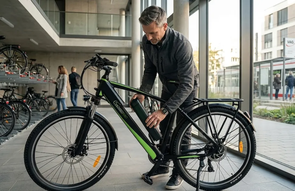 SachsenRAD E-Trekking MTB R8T Flex III für Touren, On- und Offroad schwarz