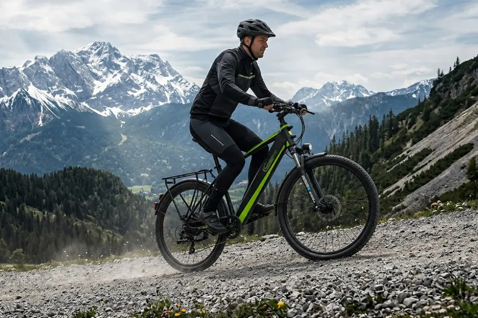 SachsenRAD E-Trekking MTB R8T Flex III für Touren, On- und Offroad schwarz