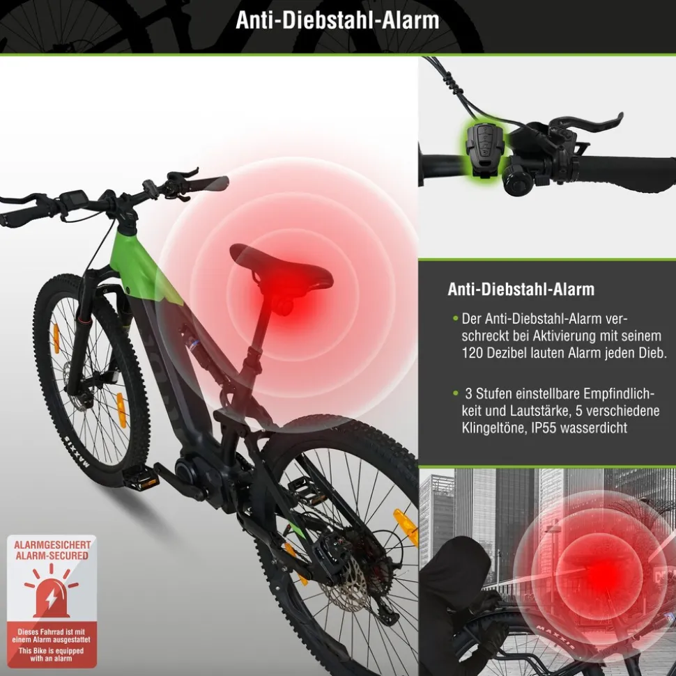 SachsenRAD M5 Centro EMTB 29" Fully, Sattelstütze mit Fernbedienung, AppleFindMy