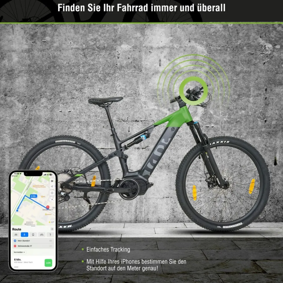 SachsenRAD M5 Centro EMTB 29" Fully, Sattelstütze mit Fernbedienung, AppleFindMy