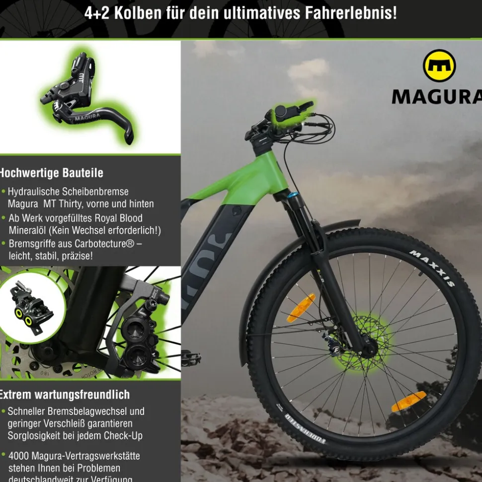 SachsenRAD M5 Centro EMTB 29" Fully, Sattelstütze mit Fernbedienung, AppleFindMy