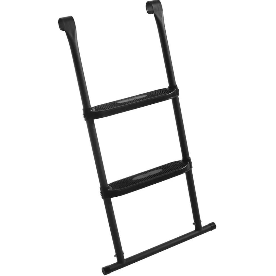 Salta First Class - rechteckig 214x366 cm- Schutzrand - Komplettsystem mit hochwertigem Sicherheitsnetz und Leiter schwarz