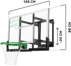 Salta Guard Basketballbrett mit Korb 143x88x120 cm