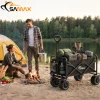 SAMAX Faltbarer Bollerwagen Offroad Camping Edition bis 200 kg - Schwarz / Grau