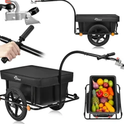SAMAX Lastenanhänger / Fahrradanhänger 90 Liter / 80 Kg mit Kupplung - Mountain