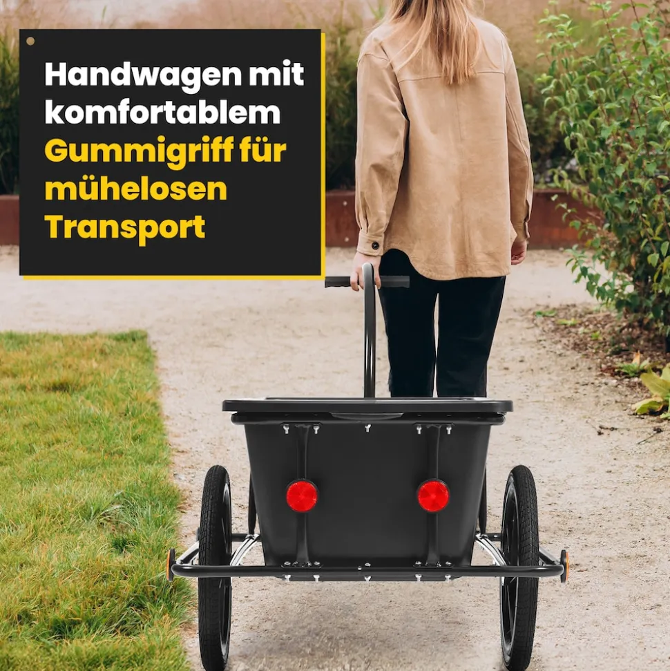 SAMAX Lastenanhänger / Fahrradanhänger 90 Liter / 80 Kg mit Kupplung - Mountain