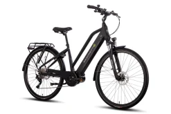 SAXONETTE Premium Sport E-Trekkingbike UNISEX 10 Gang Federgabel, Mittelmotor