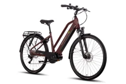 SAXONETTE Premium Sport E-Trekkingbike UNISEX 10 Gang Federgabel, Mittelmotor